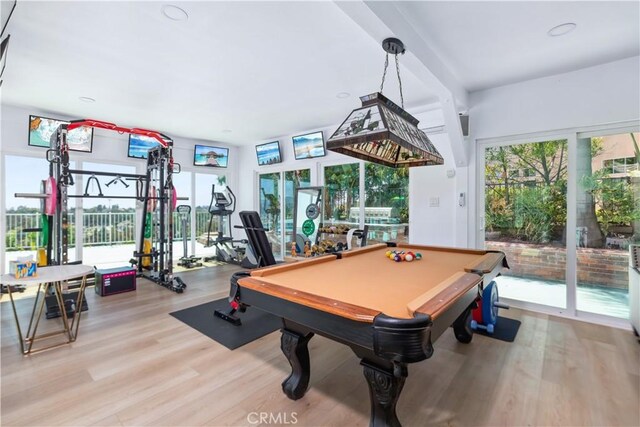 21620 Brisbane Way, Yorba Linda, CA 92887 - recreation room featuring wood finished floors and billiards table