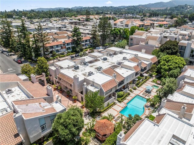 5401 Zelzah Ave Unit 114, Encino, CA 91316 - aerial view of residential area with a pool area