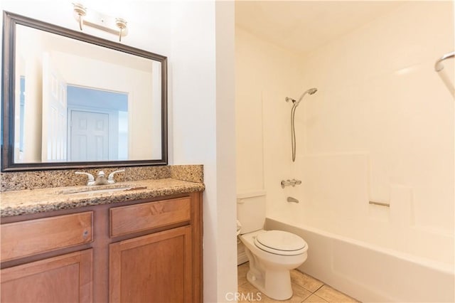 1317 Massachusetts Ave Unit 202, Riverside, CA 92507 - full bath with tile patterned floors, vanity, and shower / bath combination