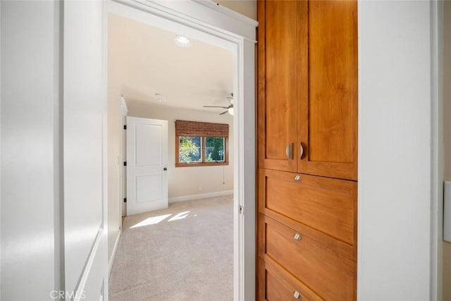 2056 Sierra Way, San Luis Obispo, CA 93401 - corridor featuring light carpet and baseboards