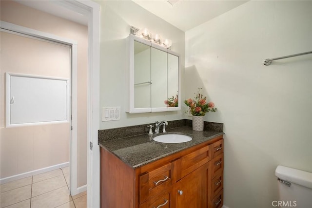 2056 Sierra Way, San Luis Obispo, CA 93401 - half bath featuring vanity and tile patterned floors