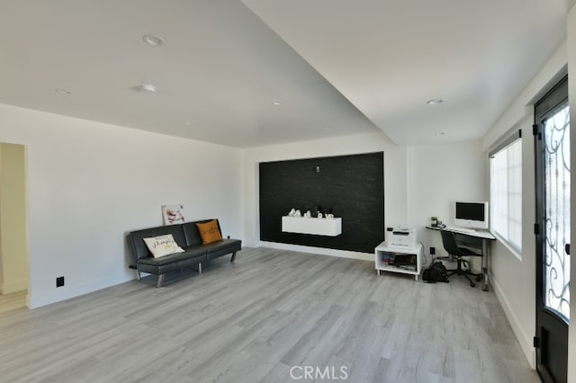 4820 W 142nd St, Hawthorne, CA 90250 - office area with wood finished floors and recessed lighting