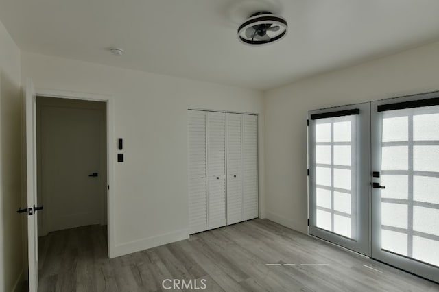 4820 W 142nd St, Hawthorne, CA 90250 - unfurnished bedroom with wood finished floors and a closet