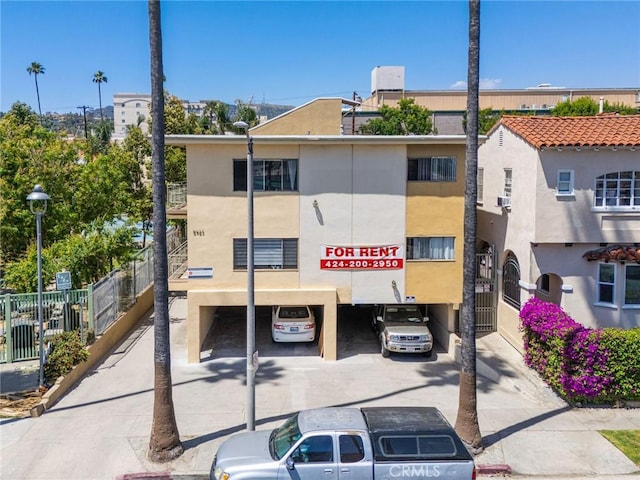 5923 Carlton Way, Los Angeles, CA 90028 - view of building exterior with covered parking