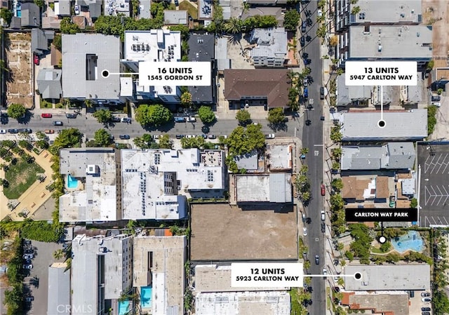 5923 Carlton Way, Los Angeles, CA 90028 - aerial view of property's location