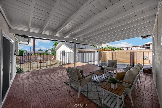 229 W Hacienda Dr, Corona, CA 92882 - fenced backyard with a patio and an outdoor living space