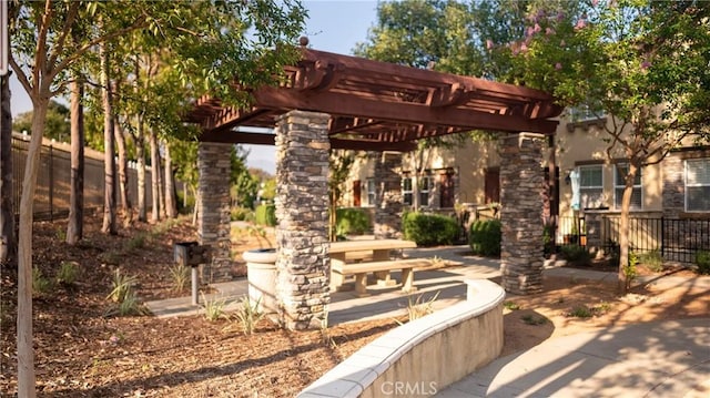 8022 Cresta Bella Rd, Rancho Cucamonga, CA 91730 - view of patio with a pergola