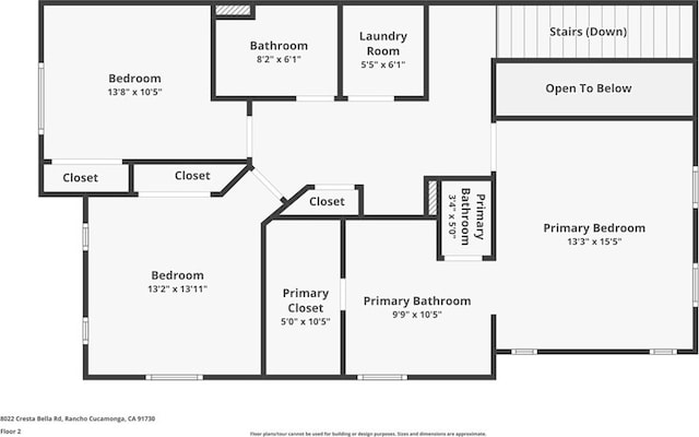 8022 Cresta Bella Rd, Rancho Cucamonga, CA 91730 - view of property floor plan