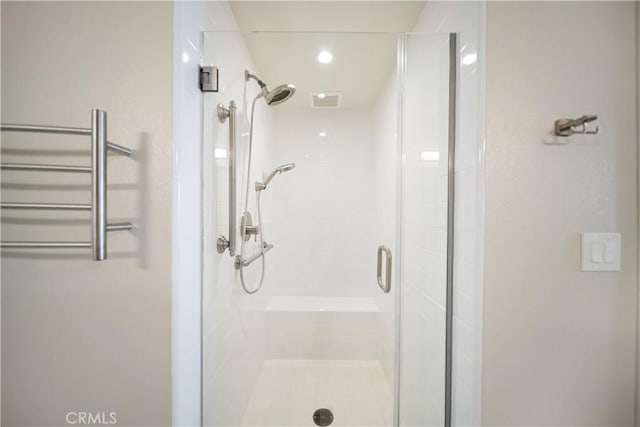 4048 Tradewinds Dr, Oxnard, CA 93035 - full bath featuring a shower stall and recessed lighting