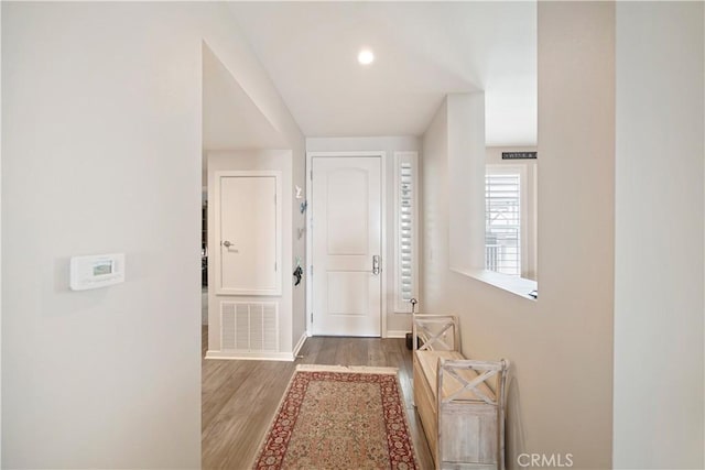 4048 Tradewinds Dr, Oxnard, CA 93035 - foyer entrance with wood finished floors and recessed lighting