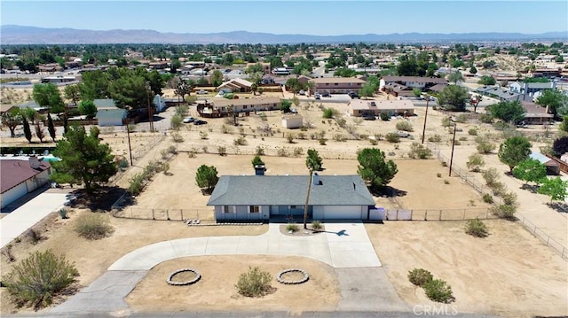 19171 Carlisle Rd, Apple Valley, CA 92307 - aerial view of residential area featuring a mountain backdrop
