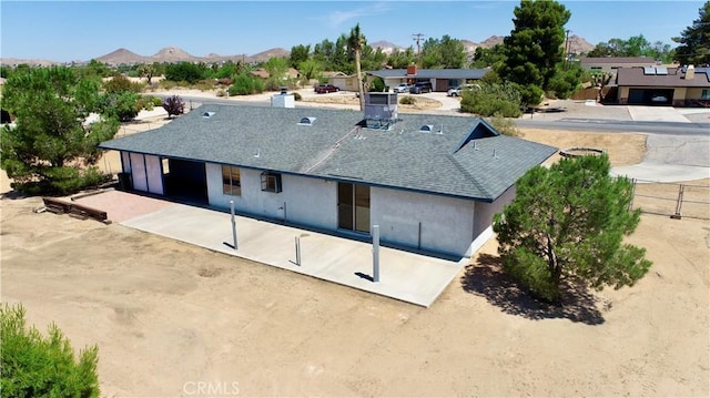 19171 Carlisle Rd, Apple Valley, CA 92307 - aerial view of property and surrounding area with a mountain backdrop