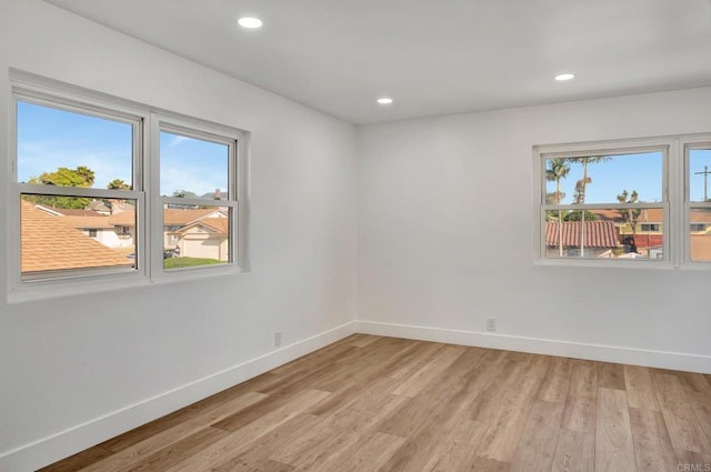 1665 Yale St, Chula Vista, CA 91913 - spare room with plenty of natural light, light wood-type flooring, and recessed lighting
