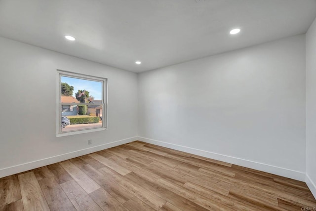1665 Yale St, Chula Vista, CA 91913 - unfurnished room featuring light wood-type flooring and recessed lighting