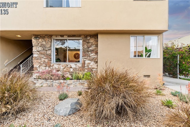 2135 E Florida St Unit 2, Long Beach, CA 90814 - view of side of property with stucco siding and stone siding
