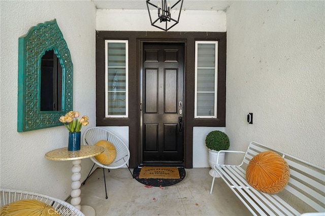 43875 Spiaggia Pl, Indio, CA 92203 - property entrance with stucco siding