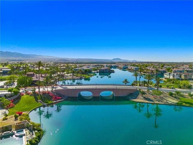 43875 Spiaggia Pl, Indio, CA 92203 - aerial perspective of suburban area featuring a water and mountain view