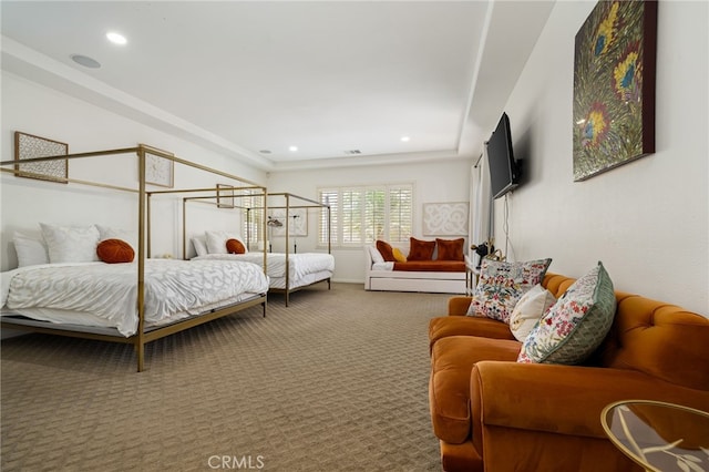 43875 Spiaggia Pl, Indio, CA 92203 - carpeted bedroom with recessed lighting