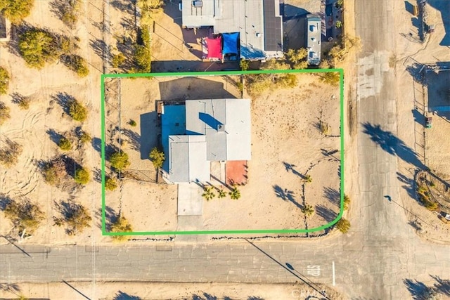 7227 Sherman Hoyt Ave Unit 29, Palms, CA 92277 - aerial view of property and surrounding area featuring property parcel outlined