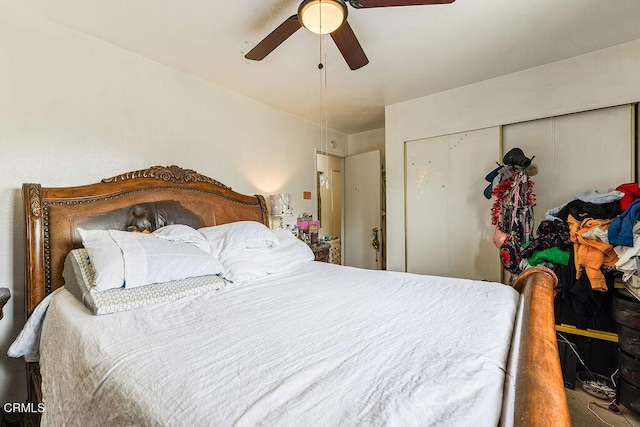 656 W Hemlock St, Port Hueneme, CA 93041 - bedroom featuring a ceiling fan and a closet