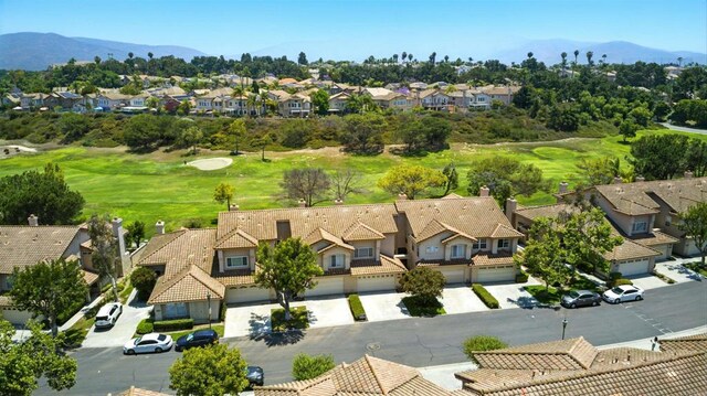 2344 Greenbriar Dr Unit A, Chula Vista, CA 91915 - aerial perspective of suburban area featuring mountains and a golf club