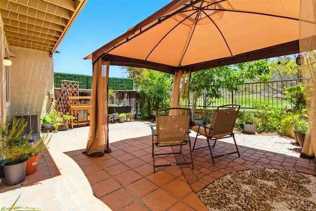 2344 Greenbriar Dr Unit A, Chula Vista, CA 91915 - view of patio / terrace with a gazebo