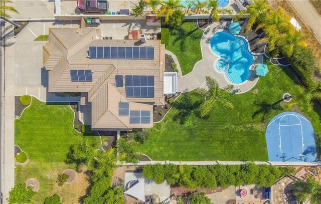 30528 Covecrest Cir, Menifee, CA 92584 - aerial view of a pool