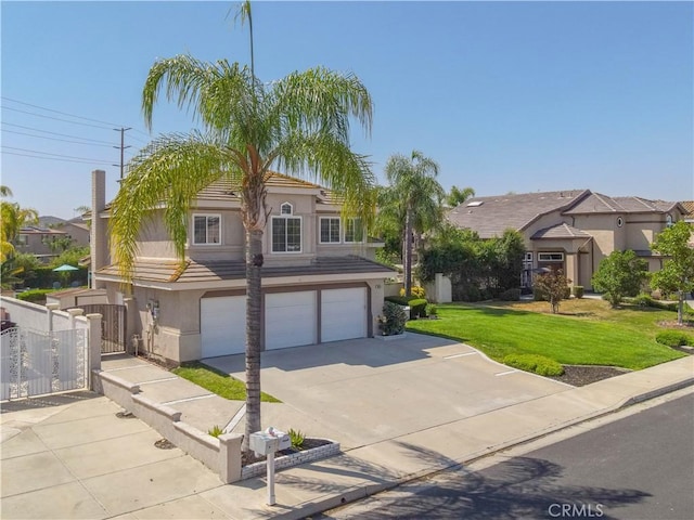 30528 Covecrest Cir, Menifee, CA 92584 - view of front of home with stucco siding, a garage, and driveway