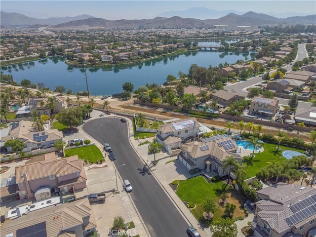 30528 Covecrest Cir, Menifee, CA 92584 - aerial perspective of suburban area with a water and mountain view