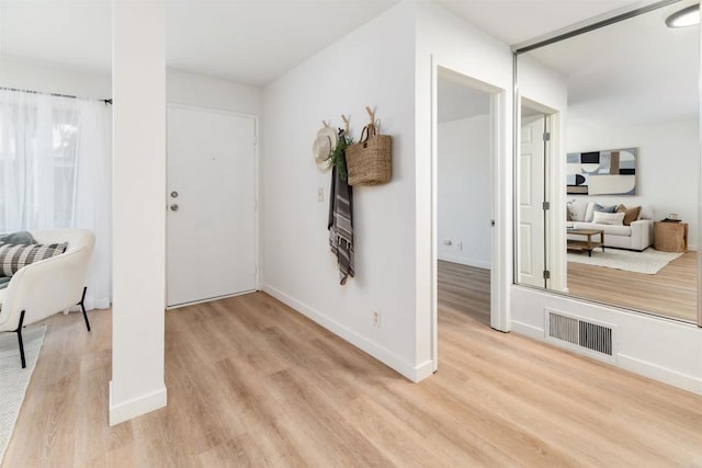 13754 Mango Dr Unit 111, Del Mar, CA 92014 - foyer entrance featuring light wood-type flooring and baseboards