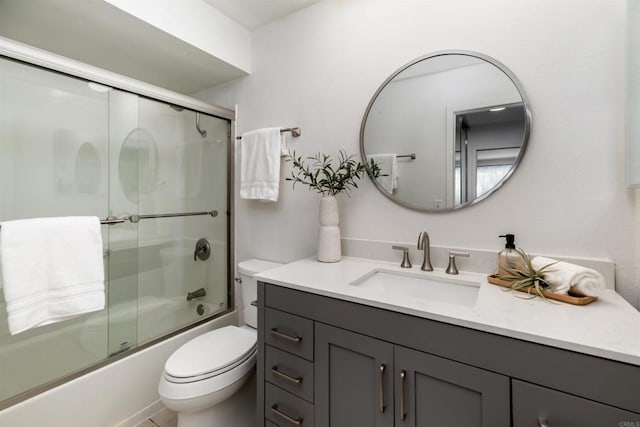 13754 Mango Dr Unit 111, Del Mar, CA 92014 - bathroom with vanity and bath / shower combo with glass door