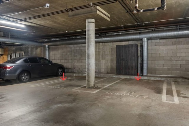 5151 Balboa Blvd Unit 303, Encino, CA 91316 - parking garage with concrete block wall