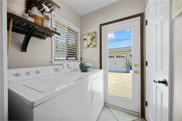 708 S Vecino Dr, Glendora, CA 91740 - laundry room with washing machine and clothes dryer and light tile patterned floors