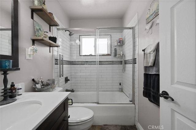 708 S Vecino Dr, Glendora, CA 91740 - bathroom featuring vanity and combined bath / shower with glass door