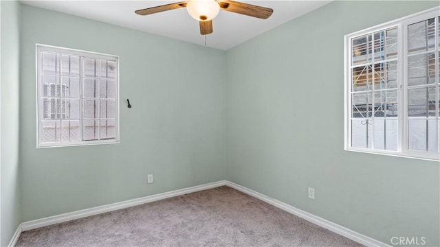 4348 Lima St, Los Angeles, CA 90011 - carpeted spare room with a ceiling fan and plenty of natural light