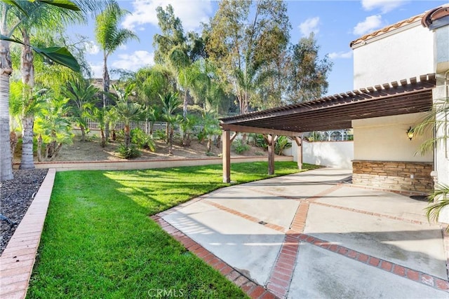 25 Westbrook Ln, Pomona, CA 91766 - fenced backyard featuring a patio area and a pergola