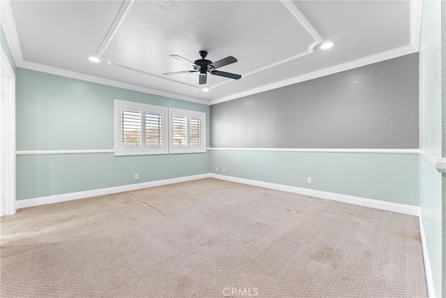 25 Westbrook Ln, Pomona, CA 91766 - carpeted empty room featuring ornamental molding, a ceiling fan, and a textured ceiling