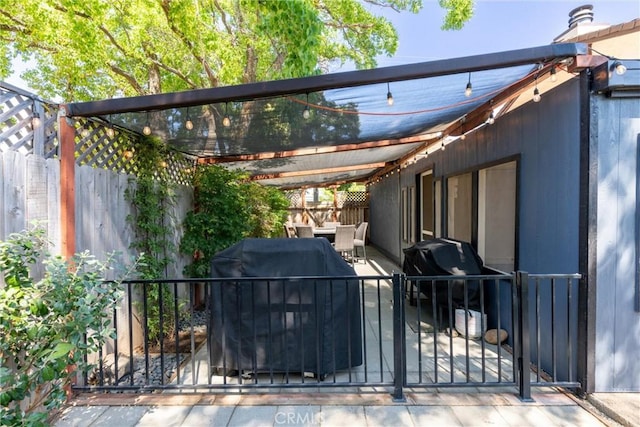 2427 Ceanothus Ave, Chico, CA 95926 - fenced backyard featuring grilling area and outdoor lounge area
