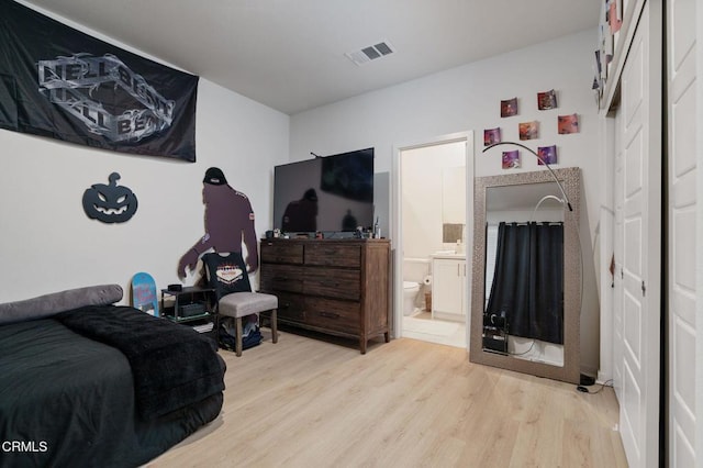 751 Winchester Dr, Oxnard, CA 93036 - bedroom with light wood-type flooring and connected bathroom