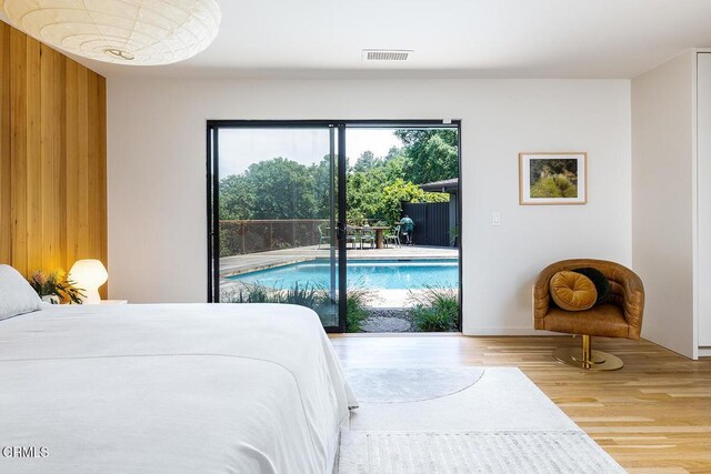 808 Inverness Dr, La Canada Flintridge, CA 91011 - bedroom featuring access to outside and wood finished floors