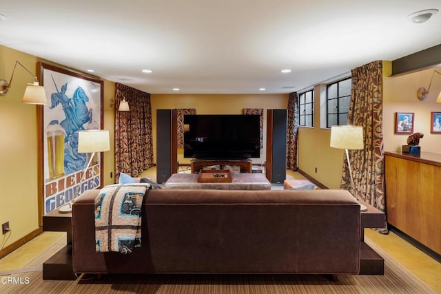 3312 Thorndale Rd, Pasadena, CA 91107 - living room with recessed lighting and baseboards