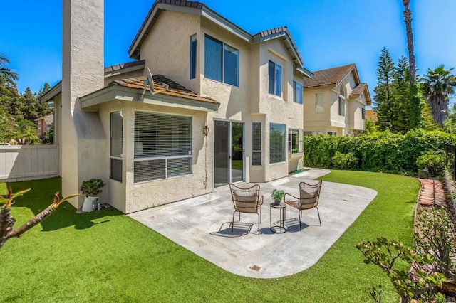 14136 Capewood Ln, San Diego, CA 92128 - back of property with stucco siding, a patio, and a tile roof