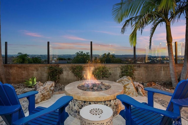 7661 Sitio Algodon, Carlsbad, CA 92009 - view of patio featuring a fire pit