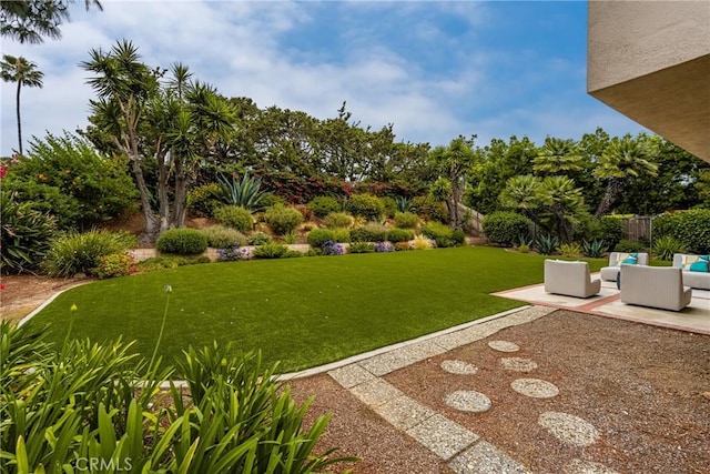 19795 Futura Dr, Yorba Linda, CA 92886 - view of yard with a patio area, a putting area, and an outdoor hangout area