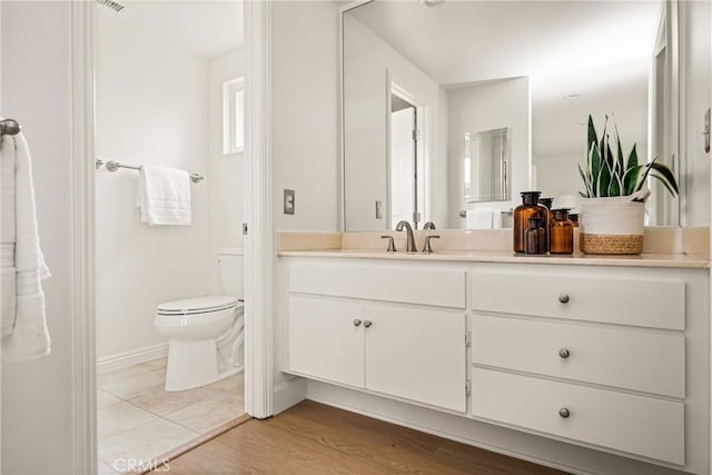 19795 Futura Dr, Yorba Linda, CA 92886 - bathroom with vanity and wood finished floors