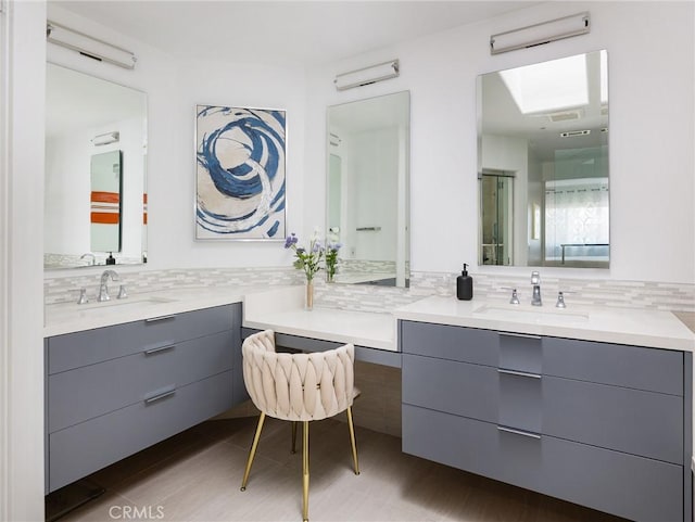 22477 Kent, Torrance, CA 90505 - bathroom with backsplash and vanity