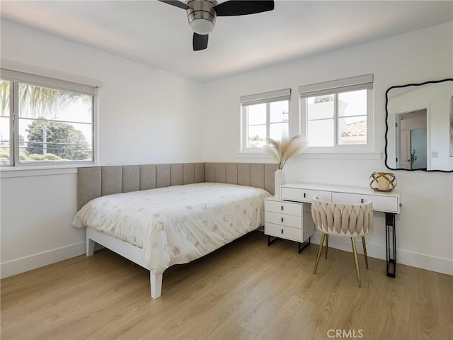 22477 Kent, Torrance, CA 90505 - bedroom featuring light wood-style floors and a ceiling fan
