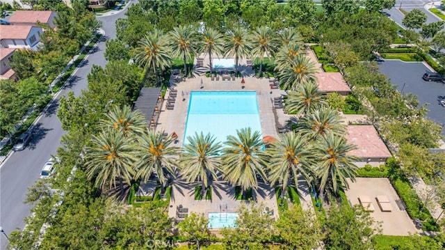 89 Overbrook, Irvine, CA 92620 - drone / aerial view of a pool