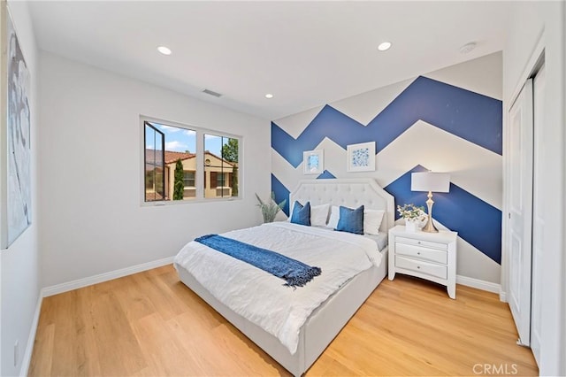 89 Overbrook, Irvine, CA 92620 - bedroom with light wood-type flooring and recessed lighting