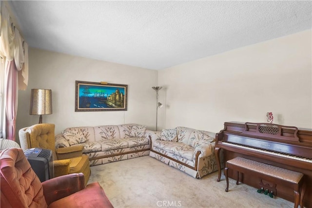 8707 Chester St, Paramount, CA 90723 - carpeted living room with a textured ceiling